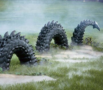 Dragon Tail Yard Display