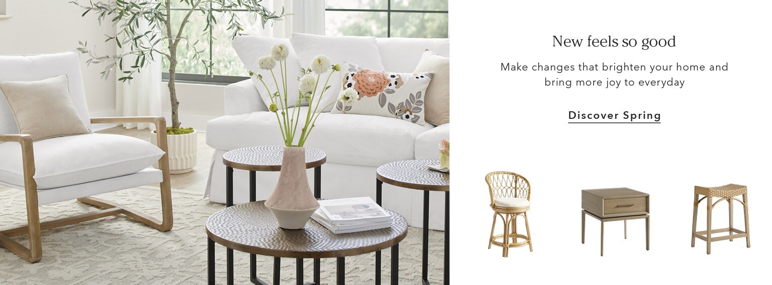 New feels so good. Make changes that brighten your home and bring more joy to everyday | Discover Spring