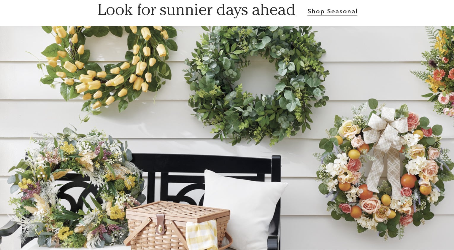 Look for sunnier days ahead. Shop Seasonal
